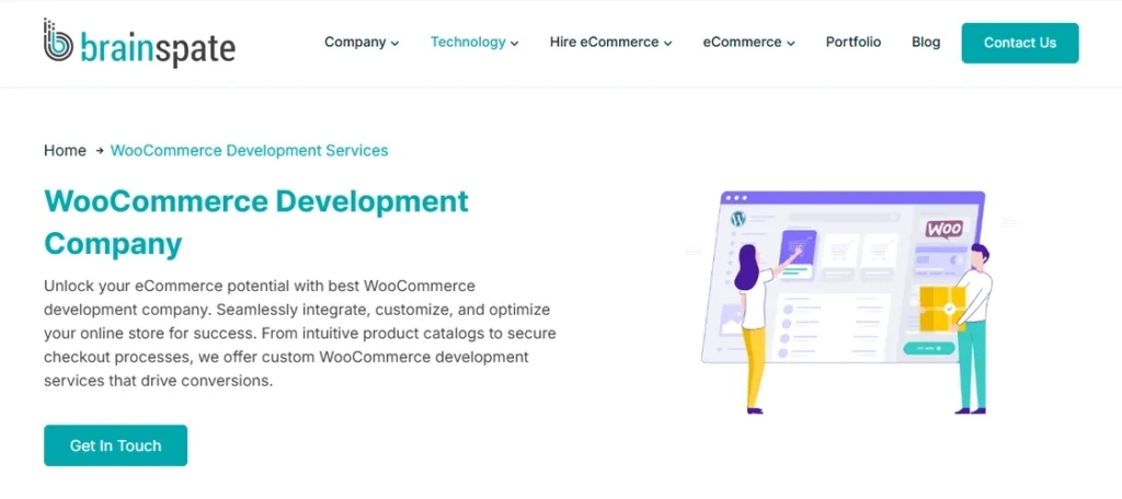 brainspate - top woocommerce development companies
