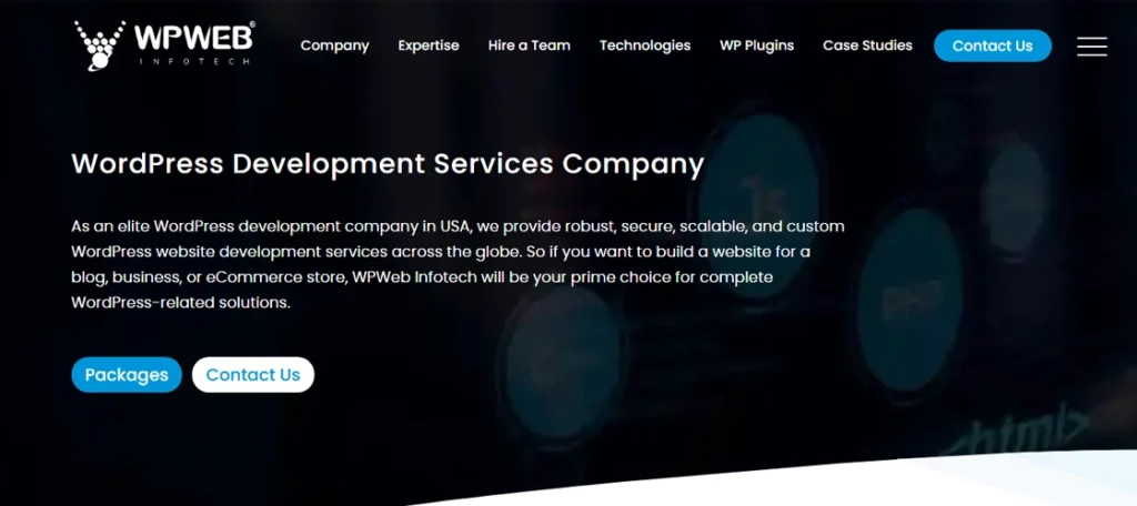 wpweb infotech - top wordpress development companies