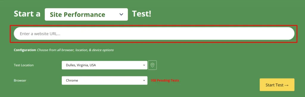 WordPress website URL