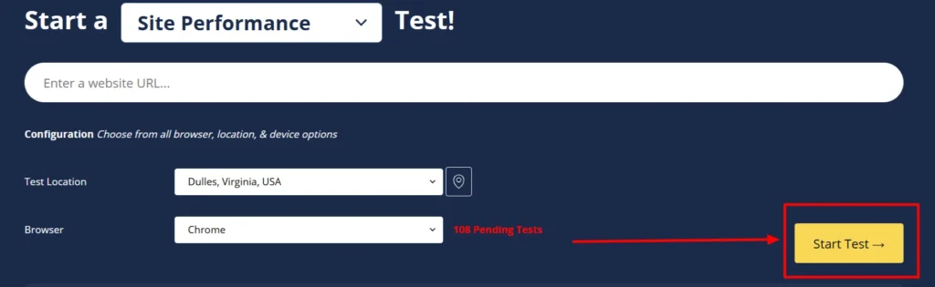 Start Test