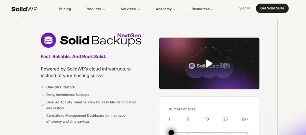 Solid Backups