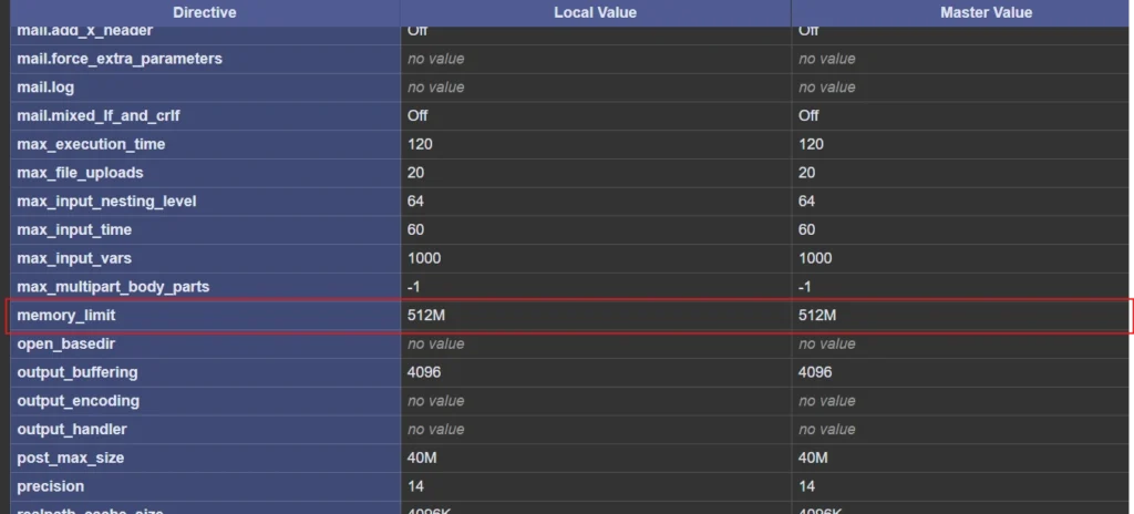 memory_limit
