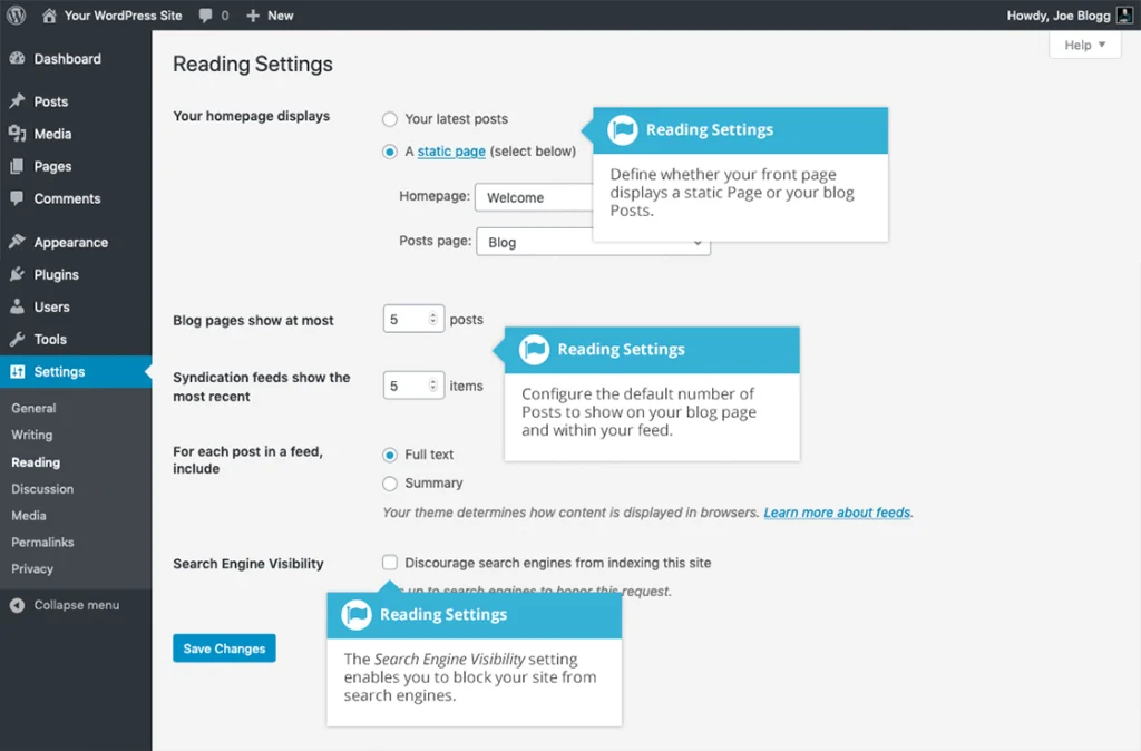 update-homepage-logo-and-design-settings